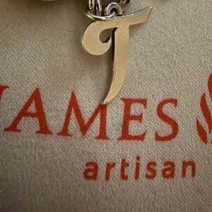 James Avery letter “T” Charm